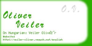 oliver veiler business card